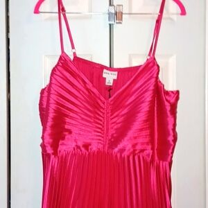 *NWT* Ava & Viv Satin Pleated Halter Dress Sz 1X